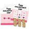 Big Dot of Happiness Be My Galentine - Galentine's & Valentine's Day Party Game Pickle Cards - Pull Tabs 3-in-a-Row - Set of 12